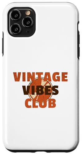 Vintage Vibes Club – Vinyl Music Shirt Hülle für iPhone 11 Pro Max von Vintage Vibe Tees