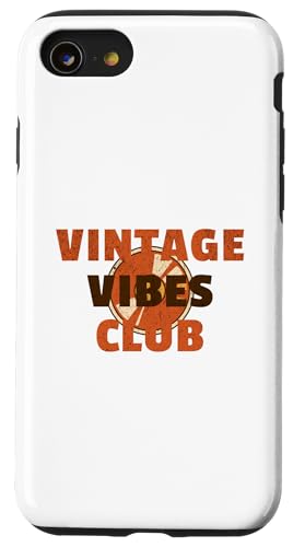 Vintage Vibes Club – Vinyl Music Shirt Hülle für iPhone SE (2020) / 7 / 8 von Vintage Vibe Tees