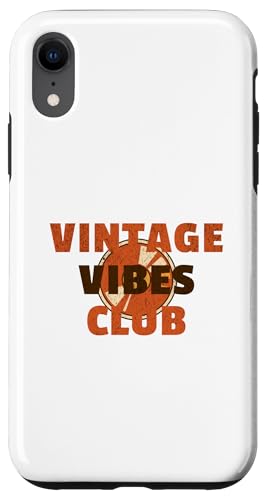Vintage Vibes Club – Vinyl Music Shirt Hülle für iPhone XR Vintage Vibes Club – Vinyl Music Shirt Hülle für iPhone XR von Vintage Vibe Tees