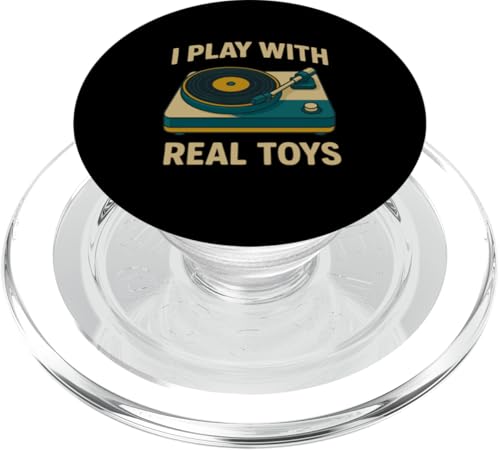 Retro Vinyl Schallplatte – I Play With Real Toys Vinyl LP Schallplatte PopSockets PopGrip für MagSafe Retro Vinyl Schallplatte – I Play With Real Toys Vinyl LP Schallplatte PopSockets PopGrip für MagSafe von Vintage Vinyl Records Lover Gifts