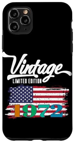 US-amerikanische Flagge, limitierte Auflage, Vintage 1972 Hülle für iPhone 11 Pro Max US-amerikanische Flagge, limitierte Auflage, Vintage 1972 Hülle für iPhone 11 Pro Max von Vintage Year of Birth Gifts Apparel & Accessories