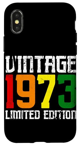 US-amerikanische Flagge, limitierte Auflage, Vintage 1973 Hülle für iPhone X/XS US-amerikanische Flagge, limitierte Auflage, Vintage 1973 Hülle für iPhone X/XS von Vintage Year of Birth Gifts Apparel & Accessories