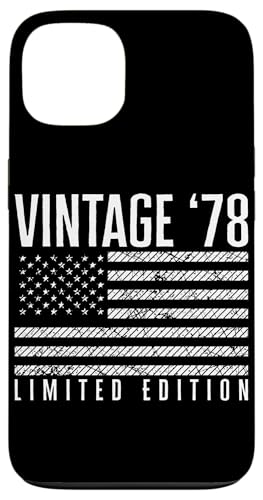 US-amerikanische Flagge, limitierte Auflage, Vintage 1978 Hülle für iPhone 13 US-amerikanische Flagge, limitierte Auflage, Vintage 1978 Hülle für iPhone 13 von Vintage Year of Birth Gifts Apparel & Accessories