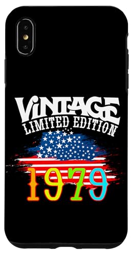 US-amerikanische Flagge, limitierte Auflage, Vintage 1979 Hülle für iPhone XS Max US-amerikanische Flagge, limitierte Auflage, Vintage 1979 Hülle für iPhone XS Max von Vintage Year of Birth Gifts Apparel & Accessories