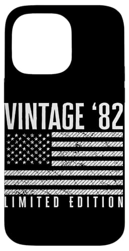 US-amerikanische Flagge, limitierte Auflage, Vintage 1982 Hülle für iPhone 14 Pro Max US-amerikanische Flagge, limitierte Auflage, Vintage 1982 Hülle für iPhone 14 Pro Max von Vintage Year of Birth Gifts Apparel & Accessories