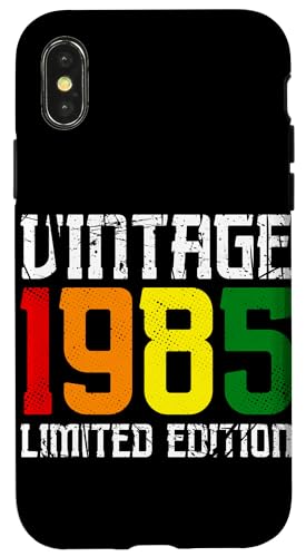 US-amerikanische Flagge, limitierte Auflage, Vintage 1985 Hülle für iPhone X/XS US-amerikanische Flagge, limitierte Auflage, Vintage 1985 Hülle für iPhone X/XS von Vintage Year of Birth Gifts Apparel & Accessories