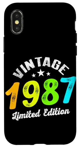 US-amerikanische Flagge, limitierte Auflage, Vintage 1987 Hülle für iPhone X/XS US-amerikanische Flagge, limitierte Auflage, Vintage 1987 Hülle für iPhone X/XS von Vintage Year of Birth Gifts Apparel & Accessories