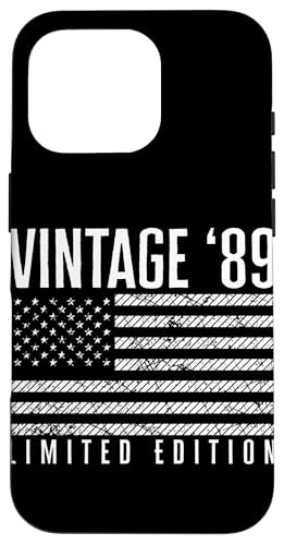 US-amerikanische Flagge, limitierte Auflage, Vintage 1989 Hülle für iPhone 16 Pro US-amerikanische Flagge, limitierte Auflage, Vintage 1989 Hülle für iPhone 16 Pro von Vintage Year of Birth Gifts Apparel & Accessories