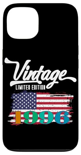 US-amerikanische Flagge, limitierte Auflage, Vintage 1996 Hülle für iPhone 13 US-amerikanische Flagge, limitierte Auflage, Vintage 1996 Hülle für iPhone 13 von Vintage Year of Birth Gifts Apparel & Accessories