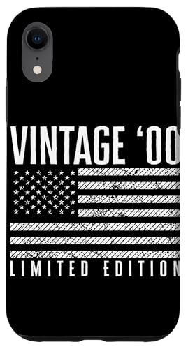 US-amerikanische Flagge, limitierte Auflage, Vintage 2000 Hülle für iPhone XR US-amerikanische Flagge, limitierte Auflage, Vintage 2000 Hülle für iPhone XR von Vintage Year of Birth Gifts Apparel & Accessories