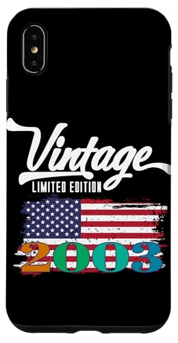 US-amerikanische Flagge, limitierte Auflage, Vintage 2003 Hülle für iPhone XS Max US-amerikanische Flagge, limitierte Auflage, Vintage 2003 Hülle für iPhone XS Max von Vintage Year of Birth Gifts Apparel & Accessories