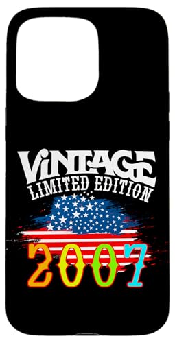 US-amerikanische Flagge, limitierte Auflage, Vintage 2007 Hülle für iPhone 15 Pro Max US-amerikanische Flagge, limitierte Auflage, Vintage 2007 Hülle für iPhone 15 Pro Max von Vintage Year of Birth Gifts Apparel & Accessories