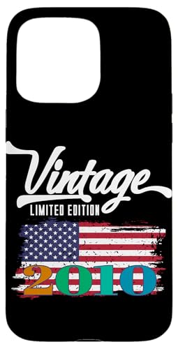 US-amerikanische Flagge, limitierte Auflage, Vintage 2010 Hülle für iPhone 15 Pro Max US-amerikanische Flagge, limitierte Auflage, Vintage 2010 Hülle für iPhone 15 Pro Max von Vintage Year of Birth Gifts Apparel & Accessories