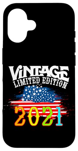 US-amerikanische Flagge, limitierte Auflage – Vintage 2021 Hülle für iPhone 16 US-amerikanische Flagge, limitierte Auflage – Vintage 2021 Hülle für iPhone 16 von Vintage Year of Birth Gifts Apparel & Accessories