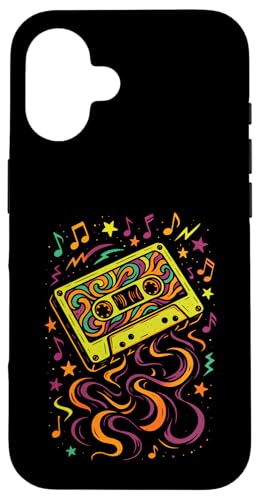 Retro Rock Roll Vinyl Schallplatte Musik Hülle für iPhone 16 Retro Rock Roll Vinyl Schallplatte Musik Hülle für iPhone 16 von Vintage-retro Kasette