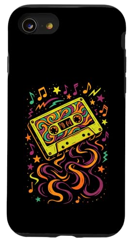 Retro Rock Roll Vinyl Schallplatte Musik Hülle für iPhone SE (2020) / 7 / 8 von Vintage-retro Kasette