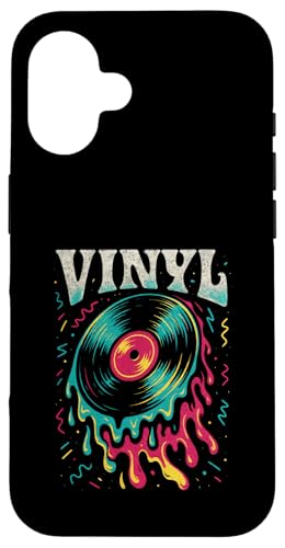 Vinyl - Retro Vintage Schallplatte Plattenspieler Hülle für iPhone 16 Vinyl - Retro Vintage Schallplatte Plattenspieler Hülle für iPhone 16 von Vinyl 70er 60er Soul Music