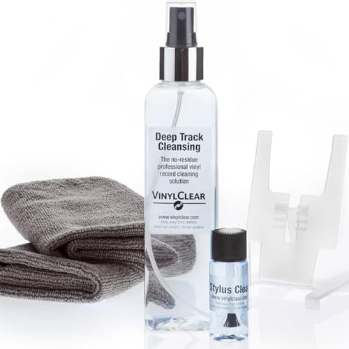 Vinyl Record Cleaner Kit von Vinyl Clear. 250 ml Premium Qualität Record Reinigungsflüssigkeit, versenkbarer Ständer, Zwei microcloths & Anleitung. Vinyl Record Cleaner Kit von Vinyl Clear. 250 ml Premium Qualität Record Reinigungsflüssigkeit, versenkbarer Ständer, Zwei microcloths & Anleitung. von Vinyl Clear