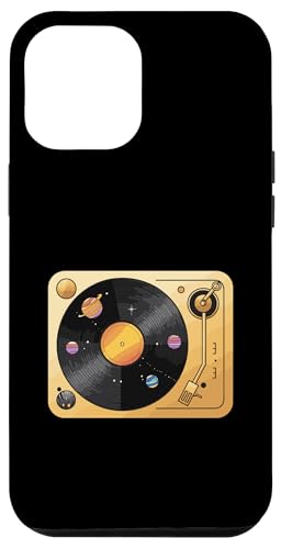Plattenspieler aus Vinyl mit Planeten-Motiv Hülle für iPhone 12 Pro Max Plattenspieler aus Vinyl mit Planeten-Motiv Hülle für iPhone 12 Pro Max von Vinyl Cosmic Planetary Music Vibes Record Universe