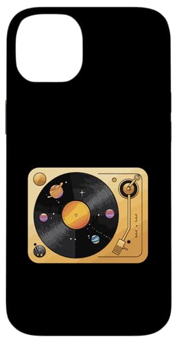 Plattenspieler aus Vinyl mit Planeten-Motiv Hülle für iPhone 14 Plus Plattenspieler aus Vinyl mit Planeten-Motiv Hülle für iPhone 14 Plus von Vinyl Cosmic Planetary Music Vibes Record Universe