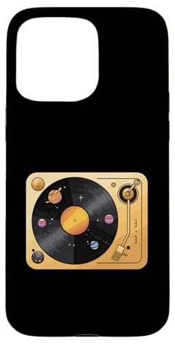Plattenspieler aus Vinyl mit Planeten-Motiv Hülle für iPhone 15 Pro Max Plattenspieler aus Vinyl mit Planeten-Motiv Hülle für iPhone 15 Pro Max von Vinyl Cosmic Planetary Music Vibes Record Universe