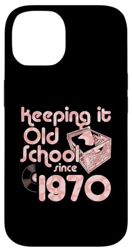 Keeping It Old School Since 1970 Year Box Of Vinyl Records Hülle für iPhone 14 Keeping It Old School Since 1970 Year Box Of Vinyl Records Hülle für iPhone 14 von Vinyl Record Collecting Girl Birthday Party Supply