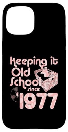 Keeping It Old School Since 1977 Year Box Of Vinyl Records Hülle für iPhone 15 Keeping It Old School Since 1977 Year Box Of Vinyl Records Hülle für iPhone 15 von Vinyl Record Collecting Girl Birthday Party Supply
