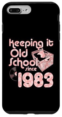 Keeping It Old School Since 1983 Year Box of Vinyl Records Hülle für iPhone 7 Plus/8 Plus von Vinyl Record Collecting Girl Birthday Party Supply