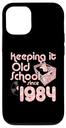 Keeping It Old School Since 1984 Year Box of Vinyl Records Hülle für iPhone 12/12 Pro Keeping It Old School Since 1984 Year Box of Vinyl Records Hülle für iPhone 12/12 Pro von Vinyl Record Collecting Girl Birthday Party Supply