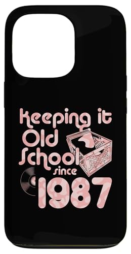 Keeping It Old School Since 1987 Year Box Of Vinyl Records Hülle für iPhone 13 Pro Keeping It Old School Since 1987 Year Box Of Vinyl Records Hülle für iPhone 13 Pro von Vinyl Record Collecting Girl Birthday Party Supply