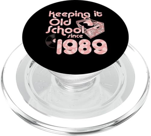 Keeping It Old School Since 1989 Year Box Of Vinyl Records PopSockets PopGrip für MagSafe Keeping It Old School Since 1989 Year Box Of Vinyl Records PopSockets PopGrip für MagSafe von Vinyl Record Collecting Girl Birthday Party Supply