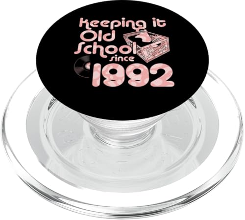 Keeping It Old School Since 1992 Year Box Of Vinyl Records PopSockets PopGrip für MagSafe Keeping It Old School Since 1992 Year Box Of Vinyl Records PopSockets PopGrip für MagSafe von Vinyl Record Collecting Girl Birthday Party Supply