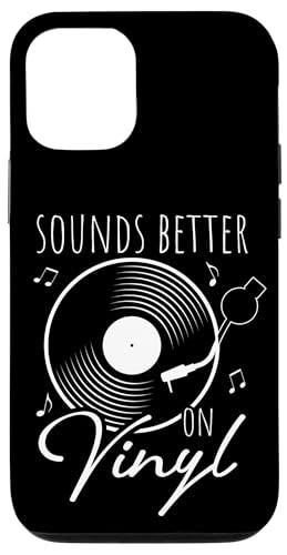 SOUNDS BETTER ON Vinyl Schallplatte Retro DJ Hülle für iPhone 12/12 Pro von Vinyl Schallplatte Retro DJ Motiv