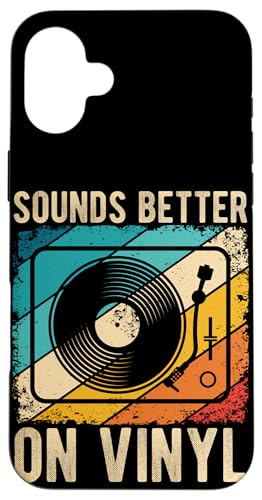 SOUNDS BETTER ON Vinyl Schallplatte Retro DJ Hülle für iPhone 16 Plus SOUNDS BETTER ON Vinyl Schallplatte Retro DJ Hülle für iPhone 16 Plus von Vinyl Schallplatte Retro DJ Motiv