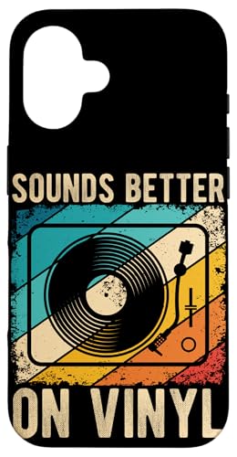 SOUNDS BETTER ON Vinyl Schallplatte Retro DJ Hülle für iPhone 16 SOUNDS BETTER ON Vinyl Schallplatte Retro DJ Hülle für iPhone 16 von Vinyl Schallplatte Retro DJ Motiv