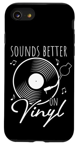 SOUNDS BETTER ON Vinyl Schallplatte Retro DJ Hülle für iPhone SE (2020) / 7 / 8 von Vinyl Schallplatte Retro DJ Motiv