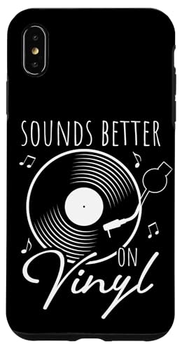 SOUNDS BETTER ON Vinyl Schallplatte Retro DJ Hülle für iPhone XS Max von Vinyl Schallplatte Retro DJ Motiv