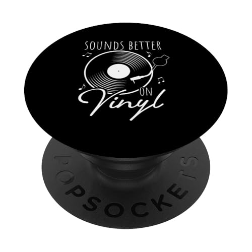 SOUNDS BETTER ON Vinyl Schallplatte Retro DJ PopSockets Klebender PopGrip SOUNDS BETTER ON Vinyl Schallplatte Retro DJ PopSockets Klebender PopGrip von Vinyl Schallplatte Retro DJ Motiv