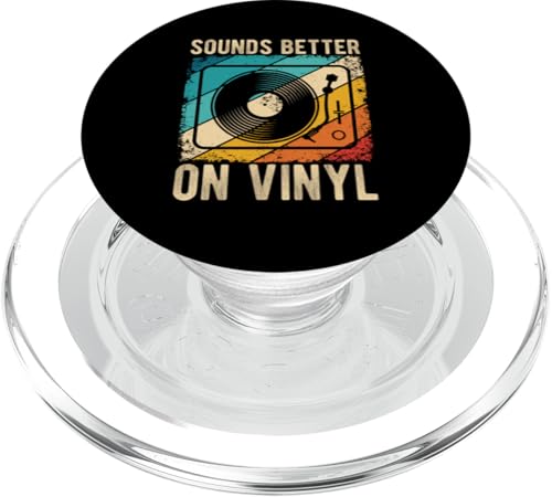SOUNDS BETTER ON Vinyl Schallplatte Retro DJ PopSockets PopGrip für MagSafe SOUNDS BETTER ON Vinyl Schallplatte Retro DJ PopSockets PopGrip für MagSafe von Vinyl Schallplatte Retro DJ Motiv