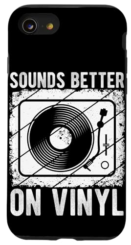 SOUNDS BETTER ON Vinyl Schallplatte Retro Hülle für iPhone SE (2020) / 7 / 8 von Vinyl Schallplatte Retro Motiv