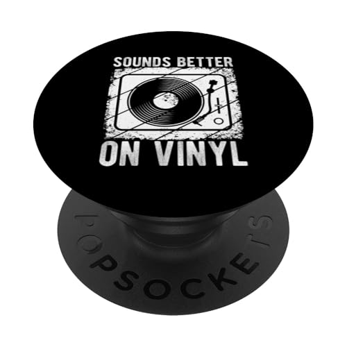 SOUNDS BETTER ON Vinyl Schallplatte Retro PopSockets Klebender PopGrip SOUNDS BETTER ON Vinyl Schallplatte Retro PopSockets Klebender PopGrip von Vinyl Schallplatte Retro Motiv