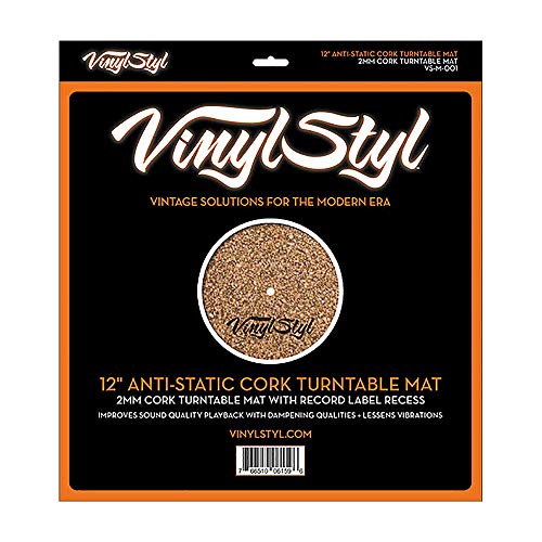 Vinyl Styl™ Antistatische Matte für Plattenspieler, 30,5 cm (12 Zoll) von Vinyl Styl