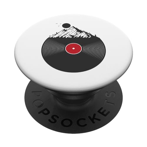 Schallplatte und Berge Vinyl Musik Song PopSockets mit austauschbarem PopGrip Schallplatte und Berge Vinyl Musik Song PopSockets mit austauschbarem PopGrip von Vinyl record sound carrier music audio Recording