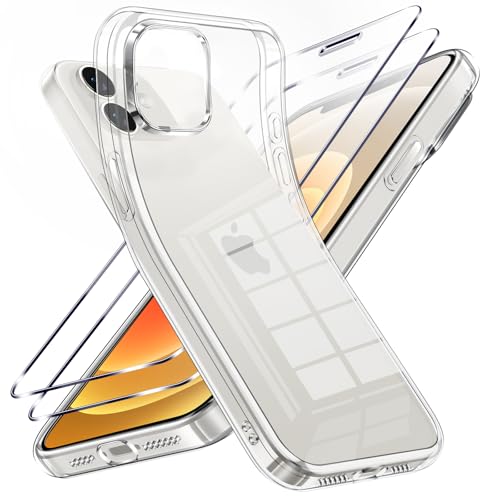 Viojrlra Klar Hülle für iPhone 12 mini mit 2 Panzer Schutz Glas, Weiche TPU Stoßfest Kratzresistente Schutzhülle, Dünne Anti-Gelb Handyhülle für iPhone 12 mini Viojrlra Klar Hülle für iPhone 12 mini mit 2 Panzer Schutz Glas, Weiche TPU Stoßfest Kratzresistente Schutzhülle, Dünne Anti-Gelb Handyhülle für iPhone 12 mini von Viojrlra