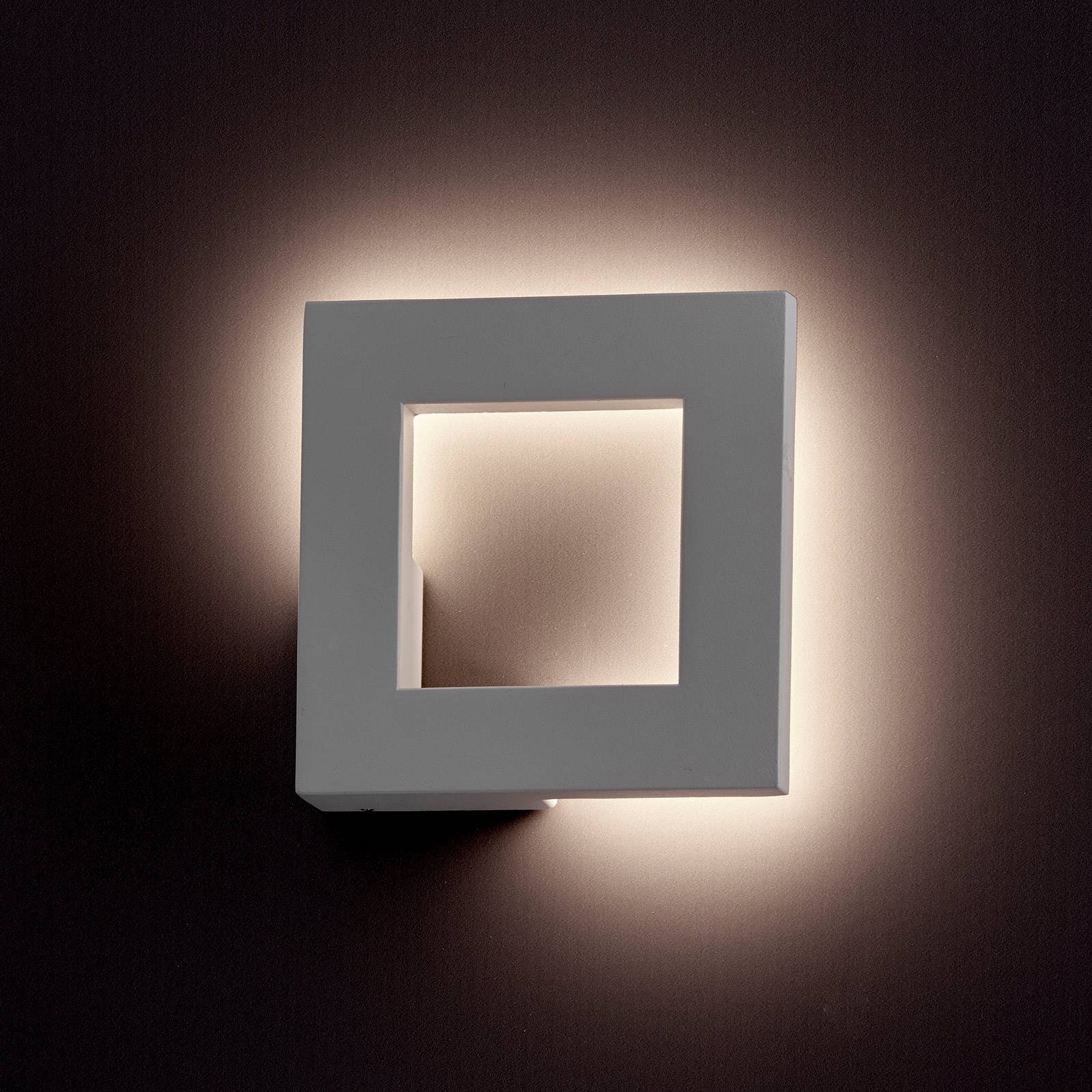 LED-Außenwandleuchte Santorini, weiß, quadratisch LED-Außenwandleuchte Santorini, weiß, quadratisch von Viokef