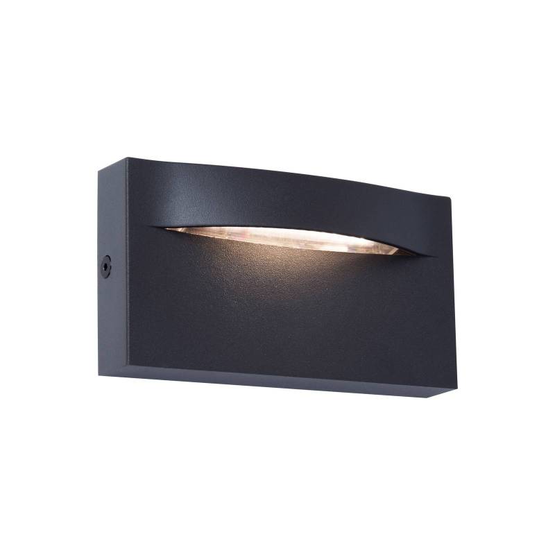 LED-Außenwandleuchte Vita, dunkelgrau, 13,7 x 7,5 cm von Viokef