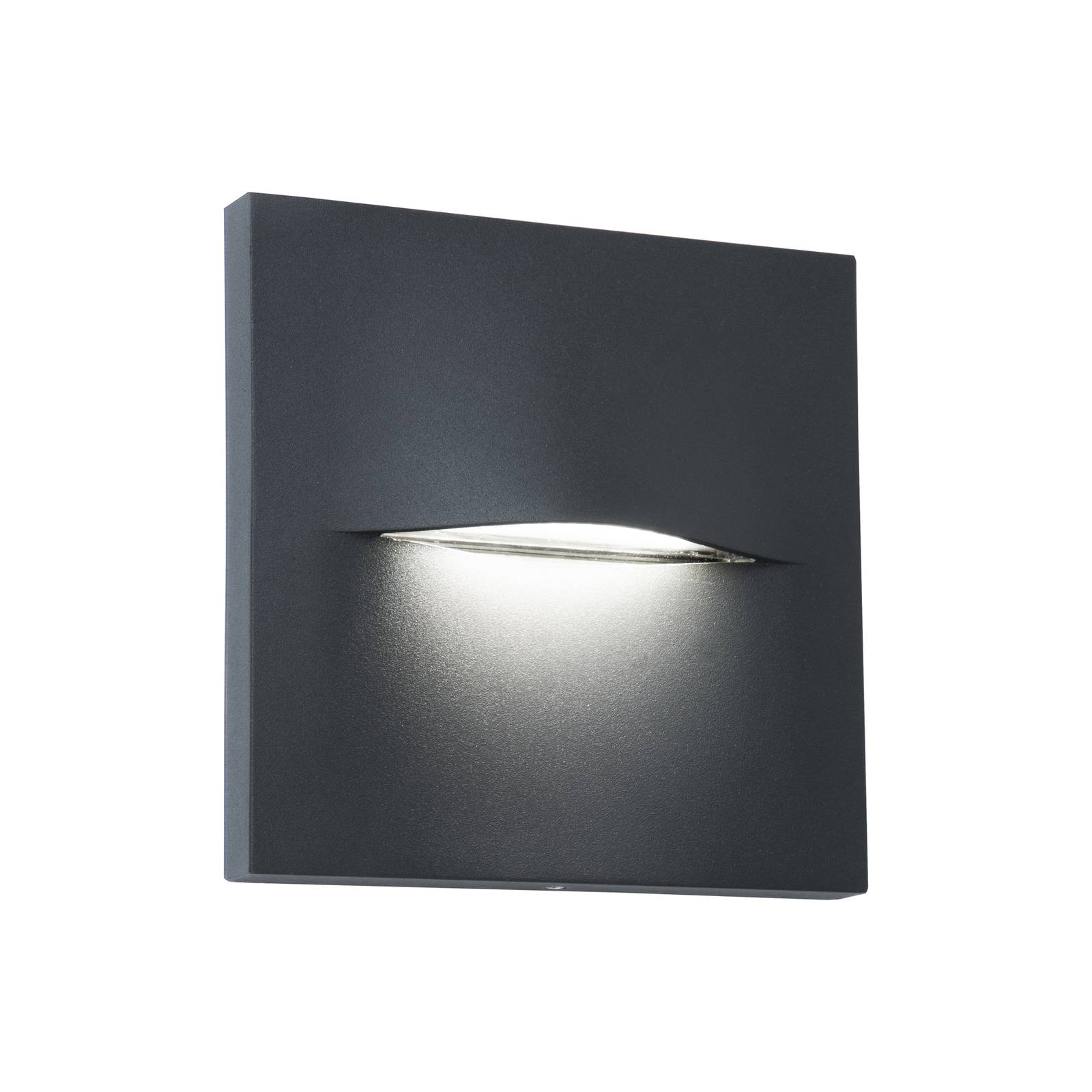 LED-Außenwandleuchte Vita, dunkelgrau, 14 x 14 cm von Viokef