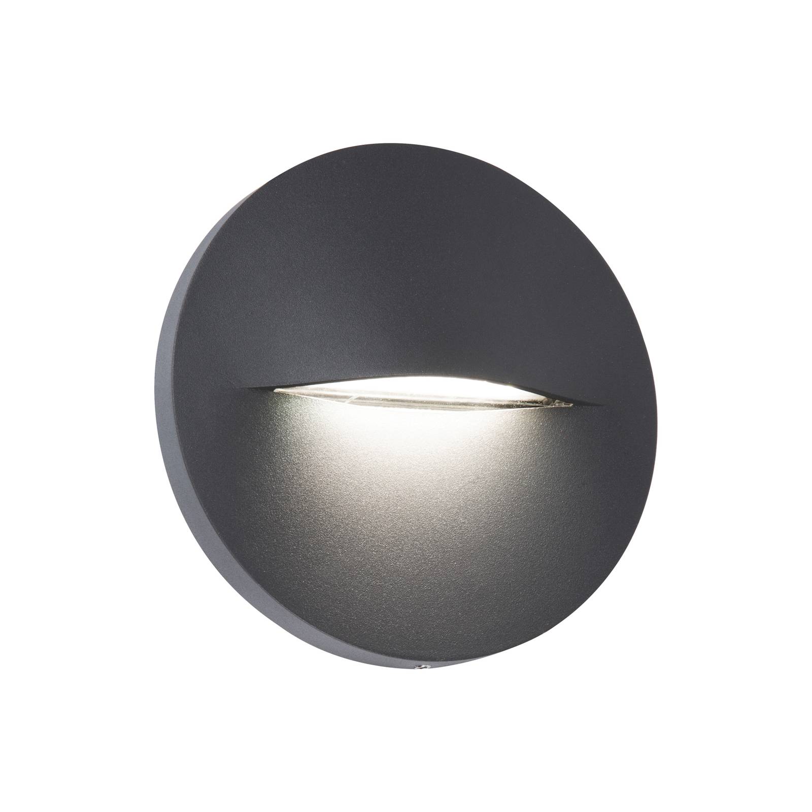 LED-Außenwandleuchte Vita, dunkelgrau, Ø 14 cm LED-Außenwandleuchte Vita, dunkelgrau, Ø 14 cm von Viokef