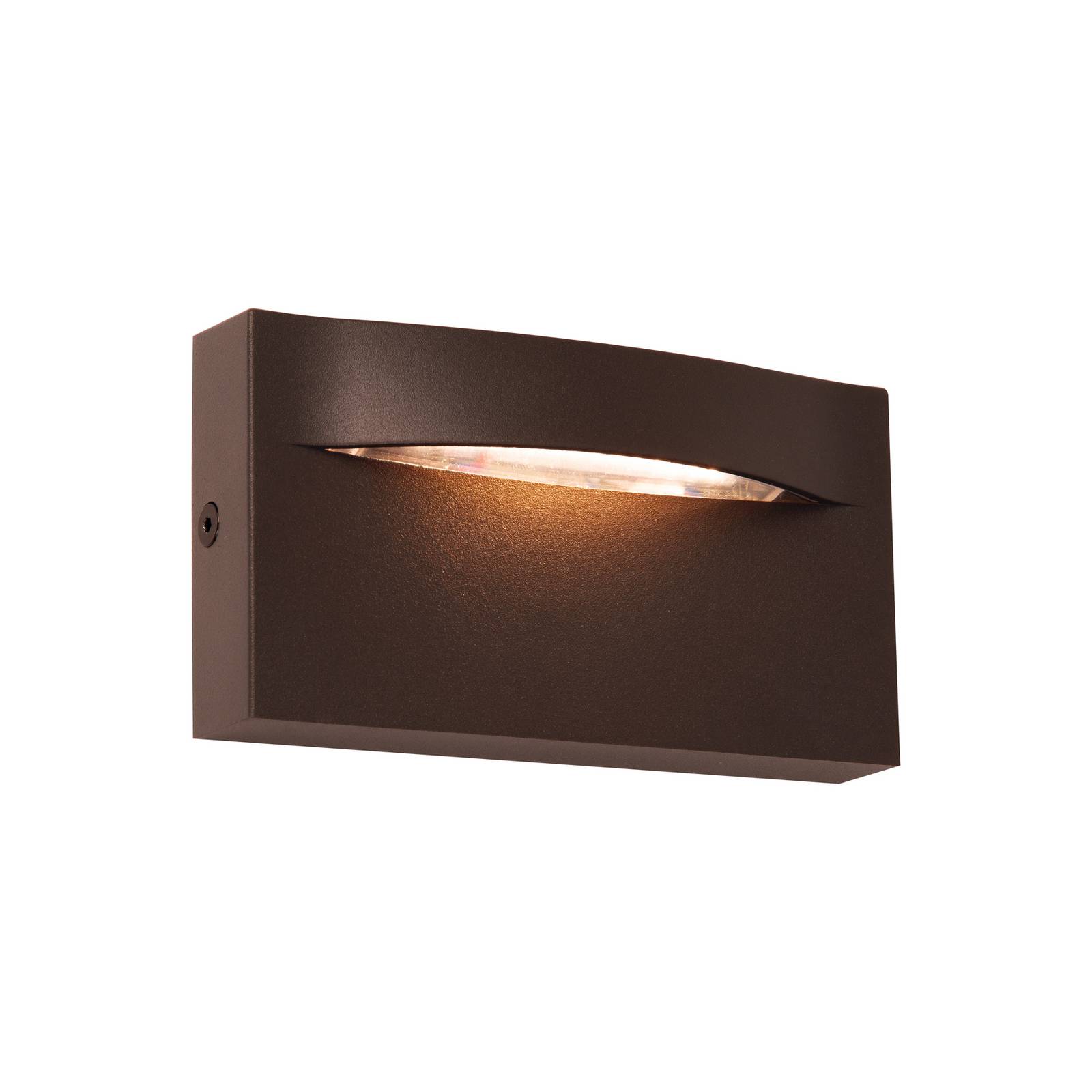 LED-Außenwandleuchte Vita, rostbraun, 13,7 x 7,5 cm von Viokef