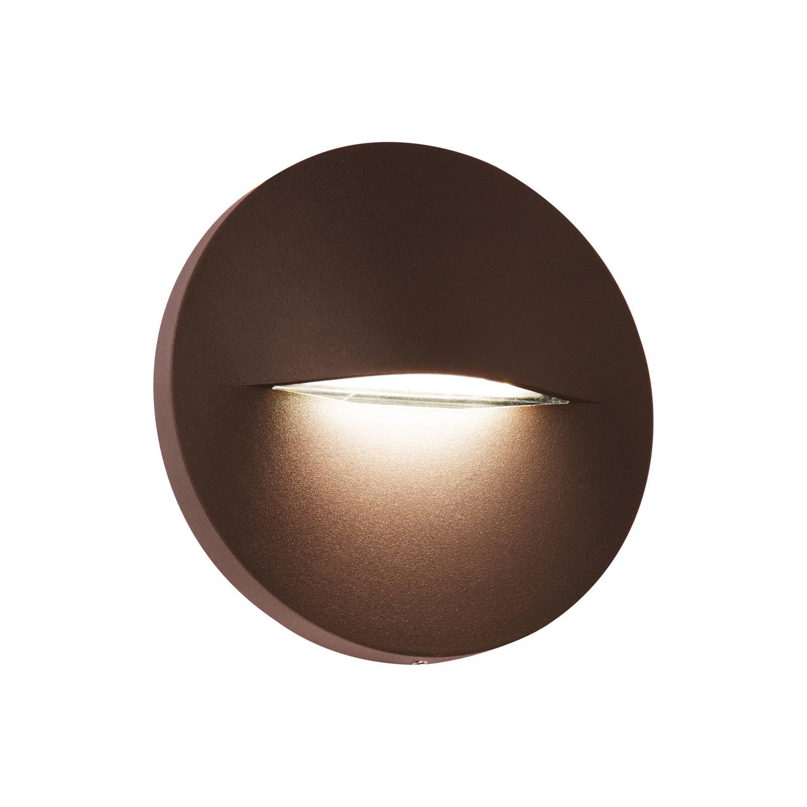 LED-Außenwandleuchte Vita, rostbraun, Ø 14 cm LED-Außenwandleuchte Vita, rostbraun, Ø 14 cm von Viokef
